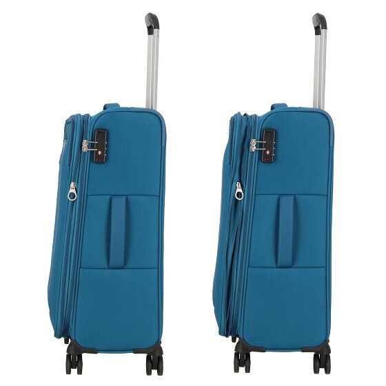 American Tourister Blazing Ride 4 ruote Set di valigie 3 pezzi con piega di espansione