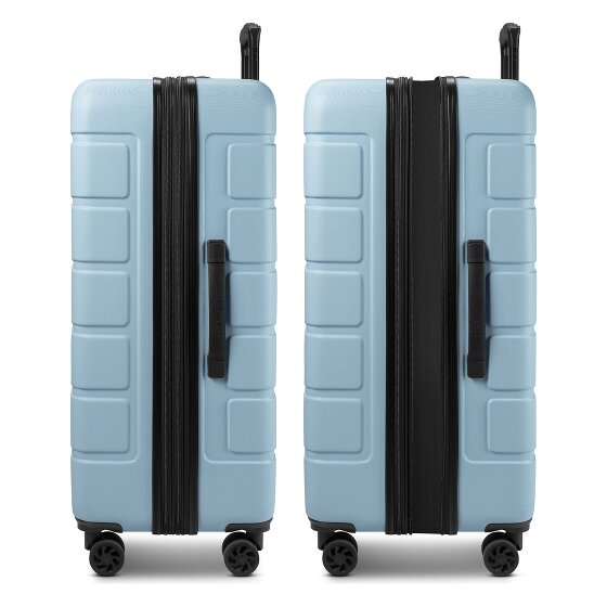 Saxoline Miami 4 ruote Set di valigie 3 pezzi con piega di espansione