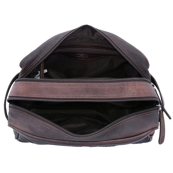 The Chesterfield Brand Wax Pull Up Borsa da toilette Pelle 29 cm