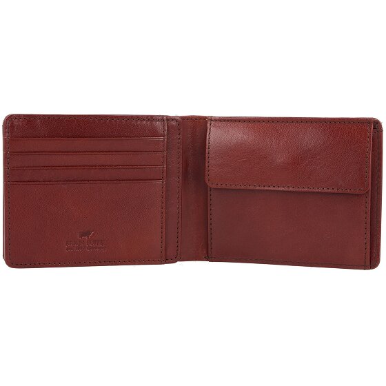 Braun Büffel Portafoglio Country RFID in pelle 12 cm