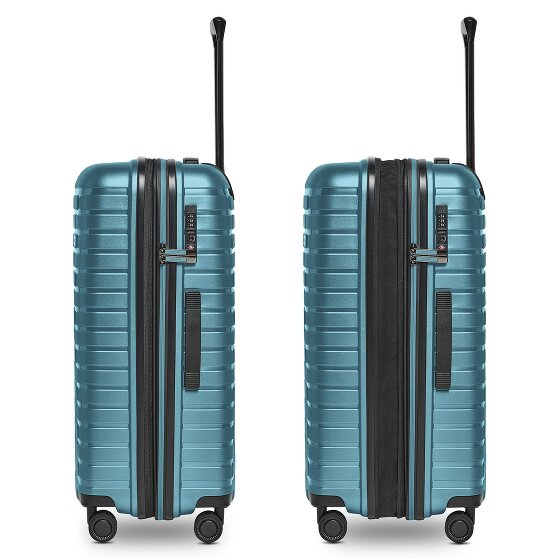 Pactastic Collection 04 THE MEDIUM + 4 ruote Carrello M 66 cm con piega di espansione