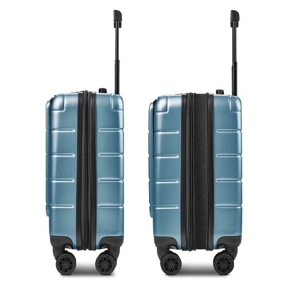 Police Dublin 4 ruote Trolley cabina S 54 cm Vano porta PC espandibile