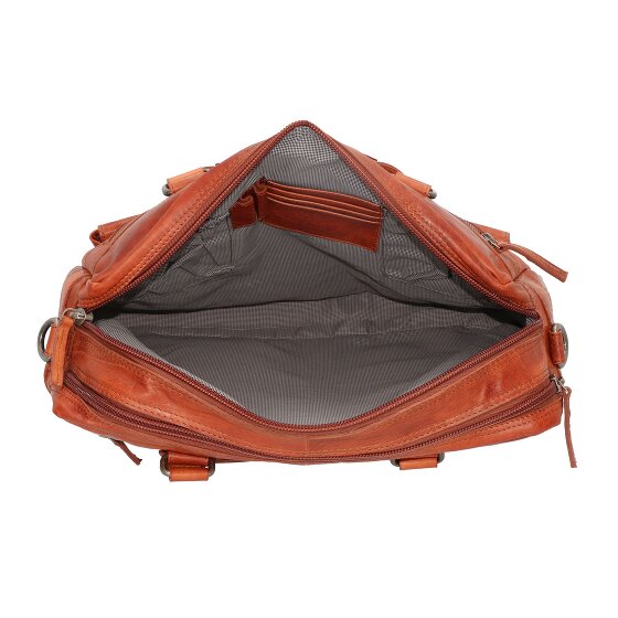 Spikes & Sparrow Cartella in pelle con scomparto per laptop da 41 cm