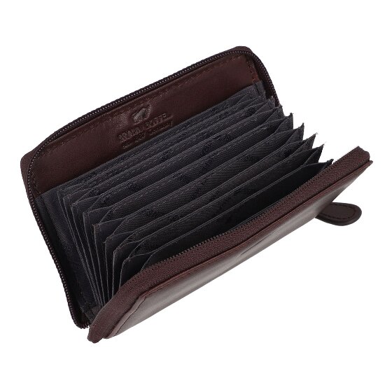 Braun Büffel Arezzo Custodia per carta di credito Protezione RFID Pelle 11.5 cm