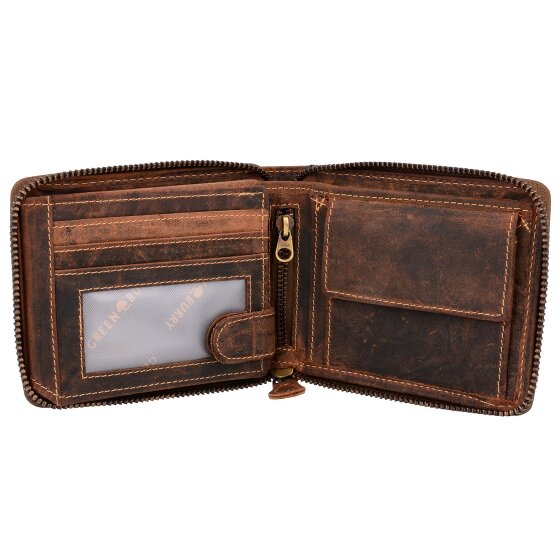 Greenburry Portafoglio vintage in pelle 13 cm