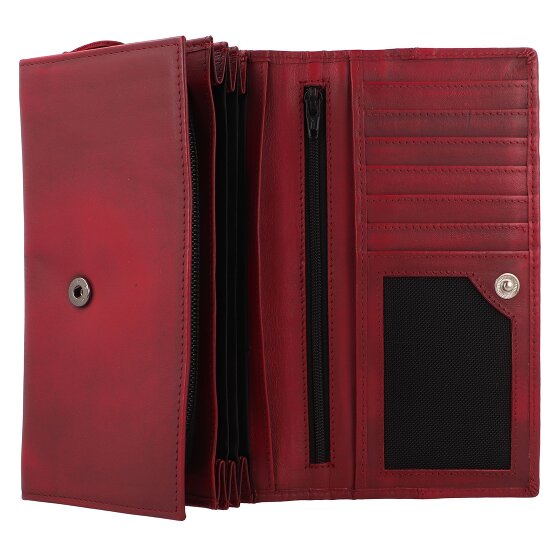 Greenburry Destressed Portafoglio Protezione RFID Pelle 18.5 cm