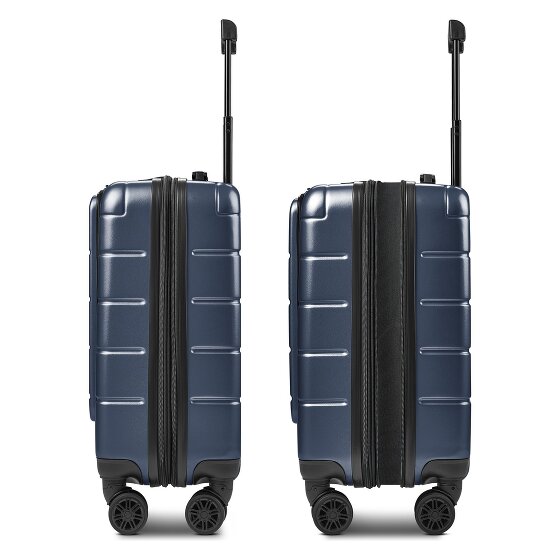 Police Dublin 4 ruote Trolley cabina S 54 cm Vano porta PC espandibile