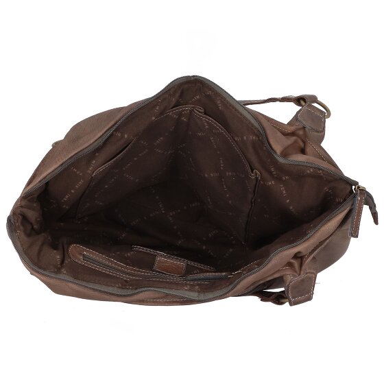 Greenland Nature Femi & Nine Borsa a tracolla in pelle 38 cm
