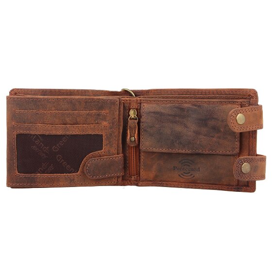 Greenland Nature Montenegro Portafoglio RFID in pelle 12 cm