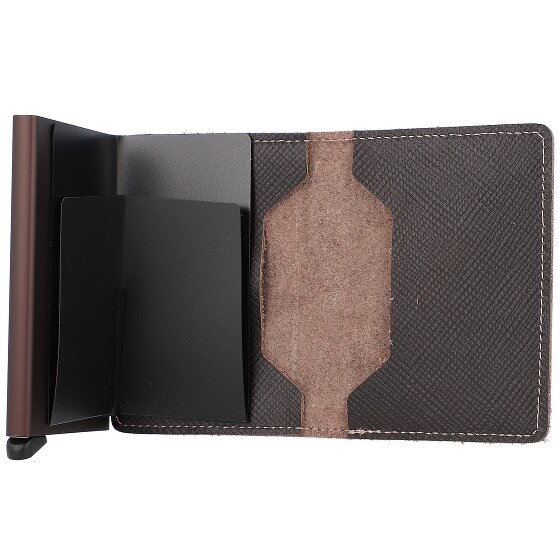 Secrid Slimwallet Saffiano Custodia per carte di credito RFID in pelle 7 cm