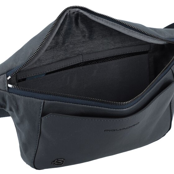 Piquadro Marsupio quadrato nero in pelle 31 cm