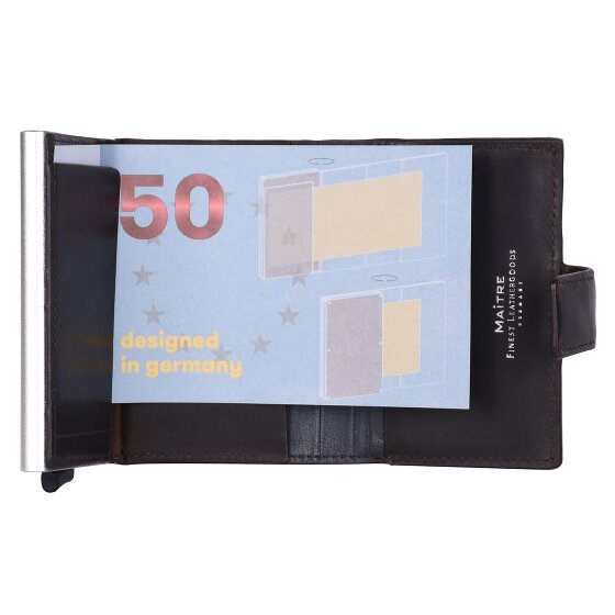 Maître Birkheim C-Three Custodia per carta di credito Protezione RFID Pelle 6.5 cm
