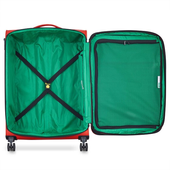 Delsey Paris x United Colors of Benetton Colour Block Trolley a 4 ruote da 77 cm con piega ad espansione