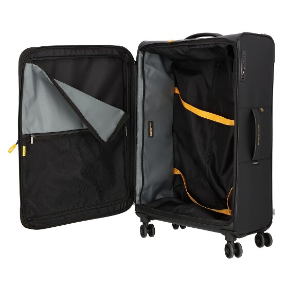 Mandarina Duck Eco Coated 4 ruote Carrello L 78 cm con piega di espansione