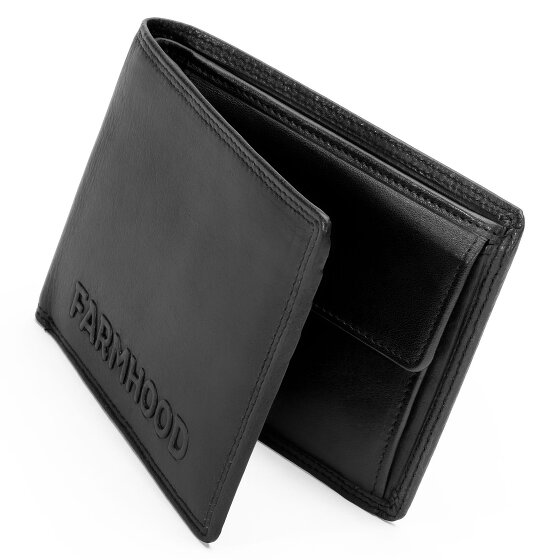 Farmhood Memphis Portafoglio Protezione RFID Pelle 12.5 cm