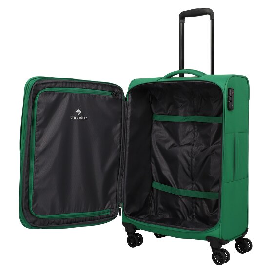 Travelite Rügen 4 ruote Set di valigie 3 pezzi con piega di espansione