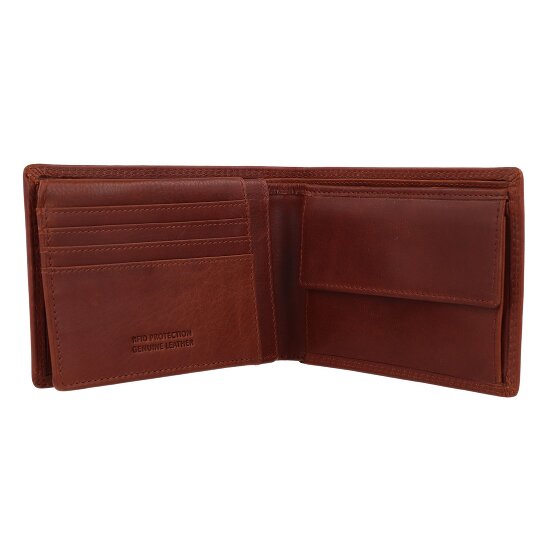 Greenburry Vintage Portafoglio Protezione RFID Pelle 12.5 cm