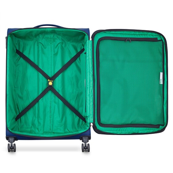Delsey Paris x United Colors of Benetton Colour Block Trolley a 4 ruote da 77 cm con piega ad espansione