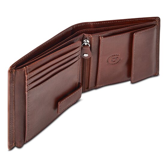 bugatti Valencia Portafoglio Protezione RFID Vera Pelle 12 cm