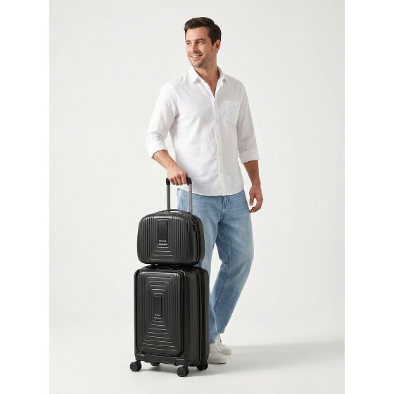Redolz Set di valigie Essentials 14 2 pezzi trolley da cabina con piega elastica + beauty case