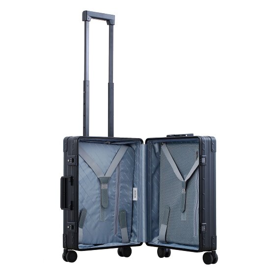 Aleon Traveler International Trolley cabina a 4 ruote in Alluminio, 55 cm