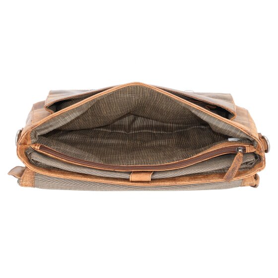 Pride and Soul Cartella in pelle con scomparto per laptop da 37 cm
