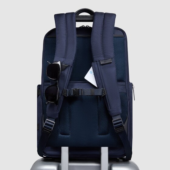 Piquadro Zaino da viaggio breve in pelle 43 cm scomparto per laptop