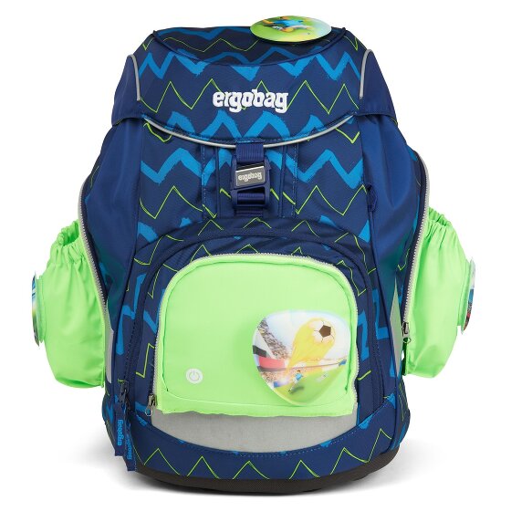 Ergobag Accessori Tasche laterali di sicurezza a led fluo Set 3 pezzi.