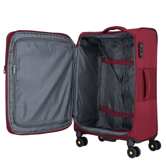 d&n Travel Line 9704 4 ruote Set di valigie 3 pezzi con piega di espansione