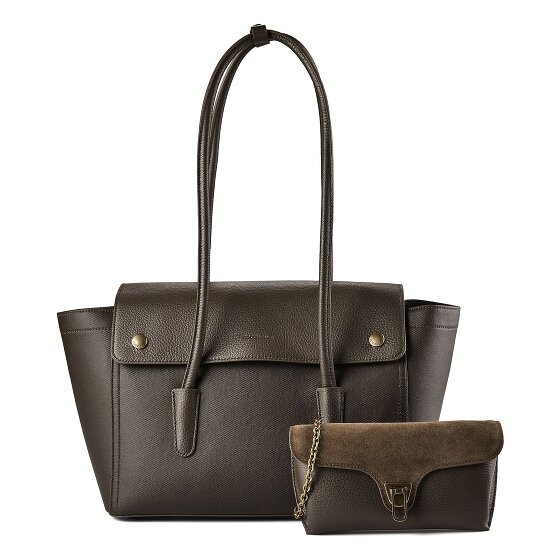 Coccinelle Double Beat Borsa a spalla Vera Pelle 33 cm