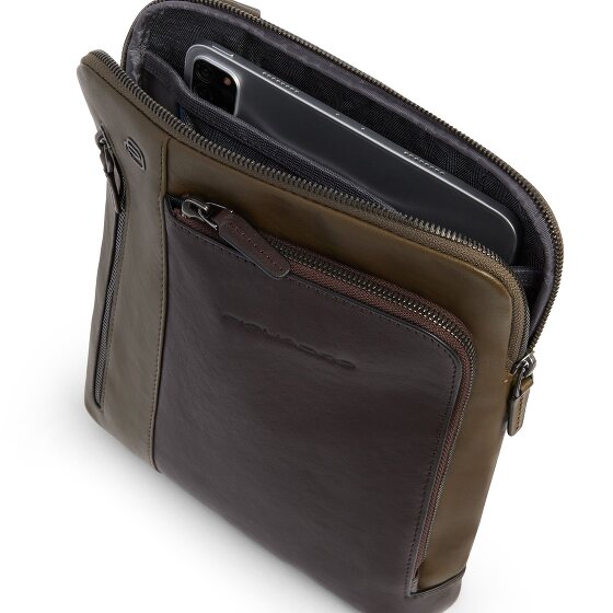 Piquadro Black Square Borsa a tracolla Vera Pelle 23 cm