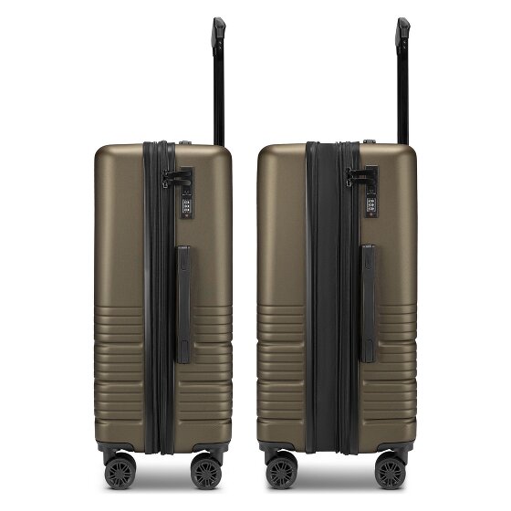 camel active Hanoi 4 ruote Set di valigie 3 pezzi espandibile