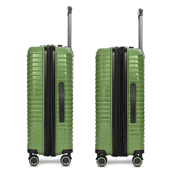 Stratic Shine 4 ruote Set di valigie 3 pezzi con piega di espansione