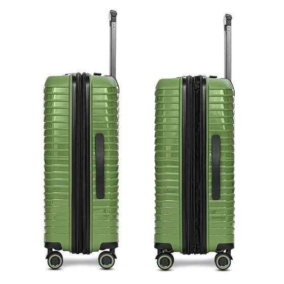 Stratic Shine 4 ruote Set di valigie 3 pezzi con piega di espansione