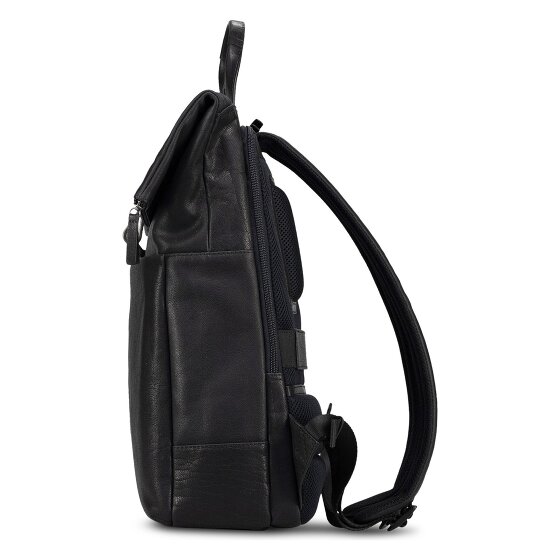 Jost Glasgow Zaino da giorno Protezione RFID Vera Pelle 42 cm Vano porta PC