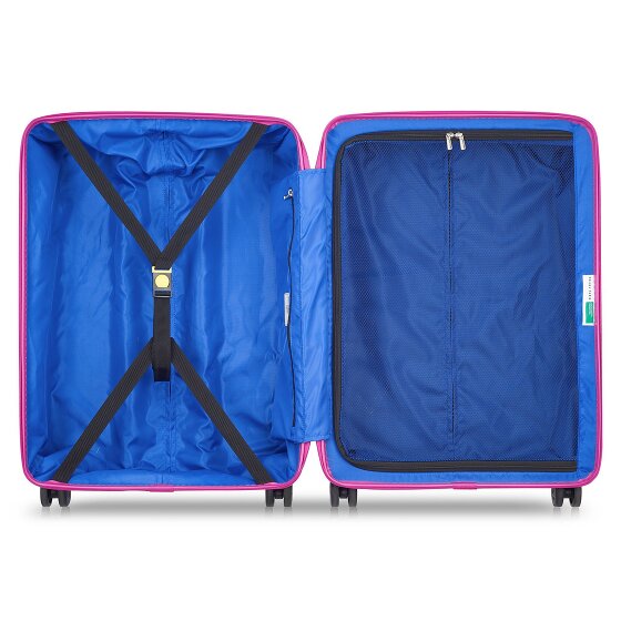 Delsey Paris x United Colors of Benetton Fabrica Set di valigie a 4 ruote 3 pezzi.
