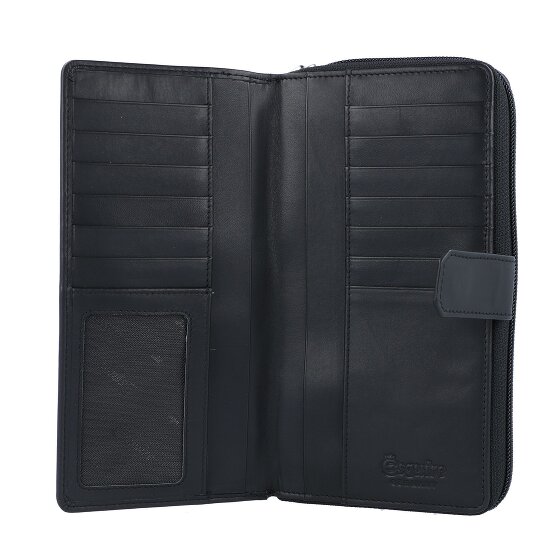 Esquire Nuovo Portafoglio di seta in pelle 19 cm