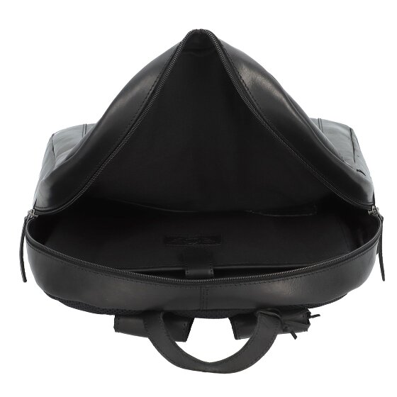 Greenburry Pure Black Zaino da giorno Pelle 46 cm Scomparto per laptop