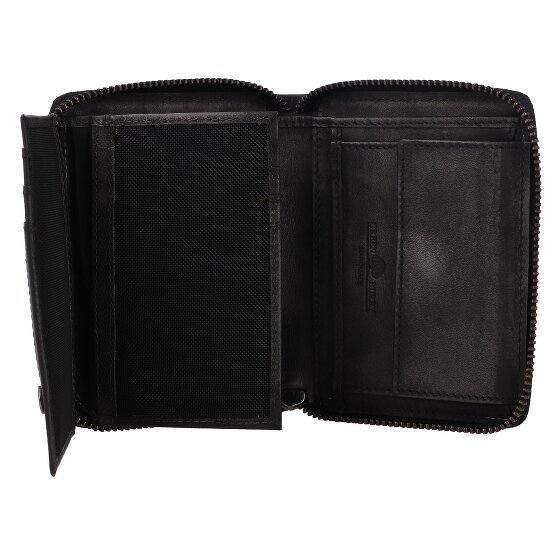 Greenburry Destressed Portafoglio Protezione RFID Pelle 13 cm