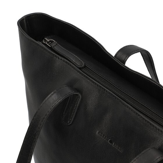 Greenburry Pure Black Borsa shopper Pelle 35 cm Scomparto per laptop