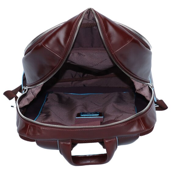 Piquadro Zaino blu quadrato in pelle 43 cm Scomparto per laptop