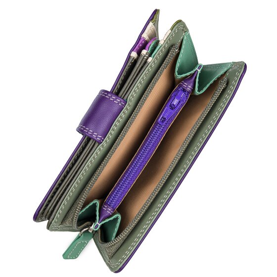 Mywalit Portafoglio a scatto medio in pelle 13 cm
