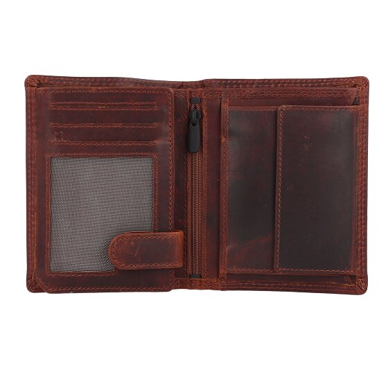 Jack Kinsky Monterey Portafoglio Protezione RFID Pelle 10.5 cm