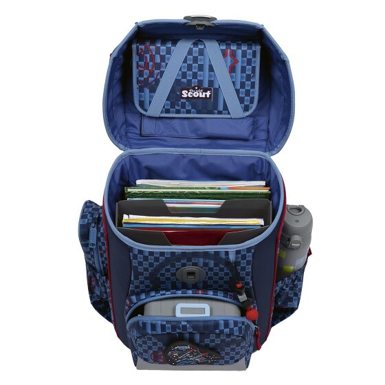 Scout Neo Exklusiv Safety Light Set di borse per la scuola 5 pezzi
