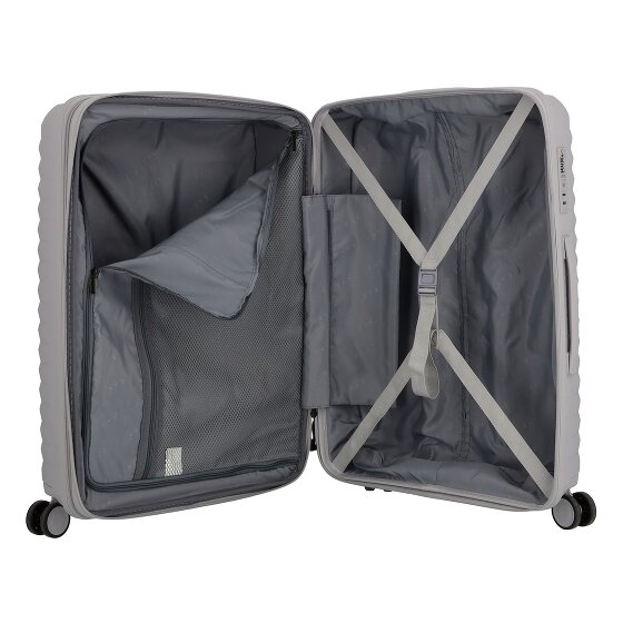 d&n Travel Line 4500 4 ruote Set di valigie 3 pezzi con piega di espansione