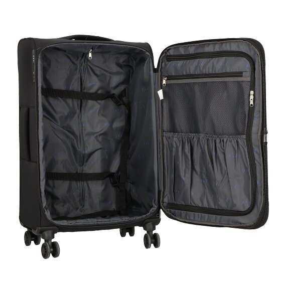 d&n Travel Line 9504 4 ruote Carrello M 67 cm con piega di espansione