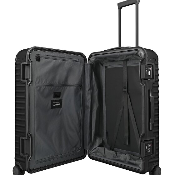 Titan Carrello Eternity a 4 ruote in Alluminio, 75 cm