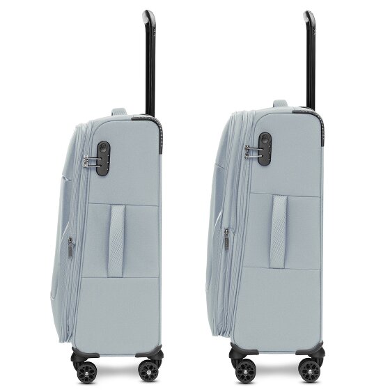 Stratic taska set di valigie a 4 ruote 3 pezzi con piega elastica