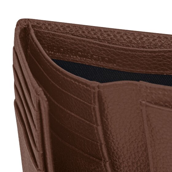 Redolz Portafoglio Leather Essentials HF in pelle RFID, 9,5 cm, apribile