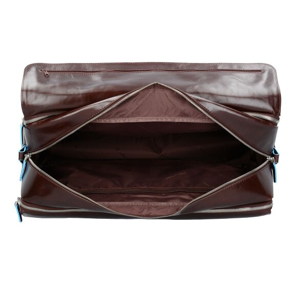 Piquadro Borsa da viaggio Weekender quadrata blu in pelle 47 cm Scomparto per laptop